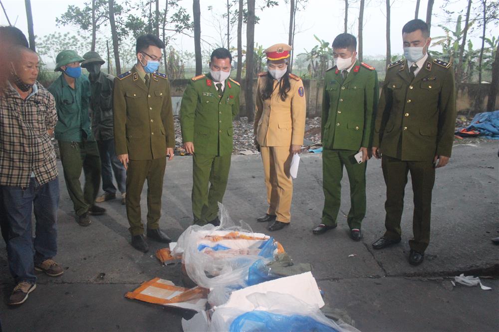 Thanh Hóa: Phát hiện hơn 9 tấn nầm lợn không rõ nguồn gốc